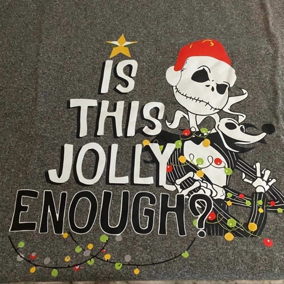 The Nightmare Before Christmas Jack Skellington Is This Jolly Enough Holiday Tee - Picture 3 of 5